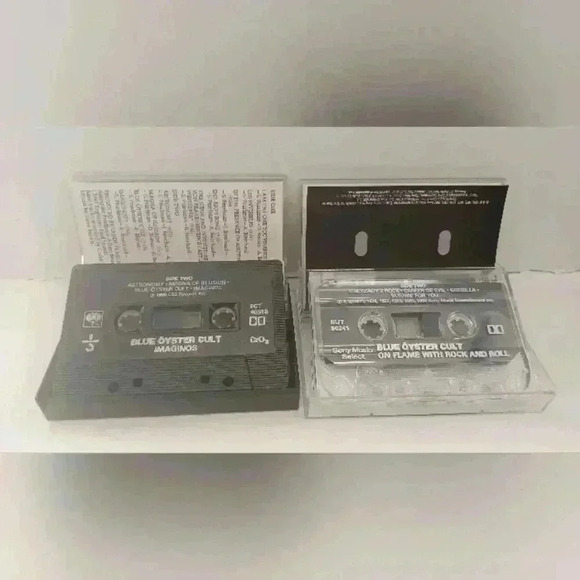 Blue Oyster Cult 1988 Imaginos and  1990 On Flame with Rock and Roll Cassettes - Picture 5 of 5